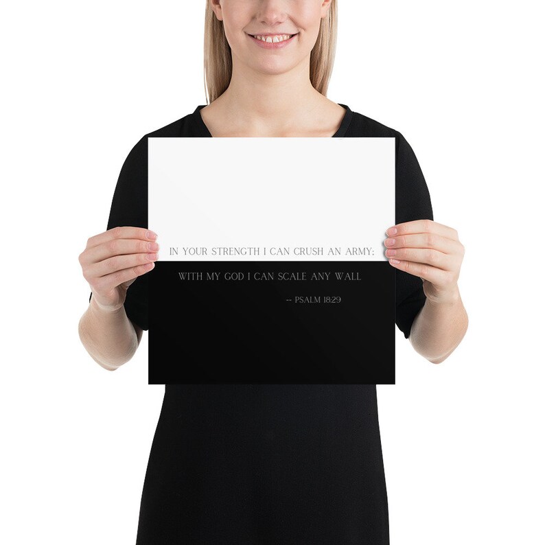 Scale Any Wall Bible Verse Typography Etsy