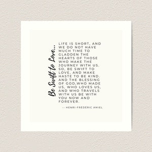 Digital Download - Be Swift to Love Episcopal Prayer Word Design