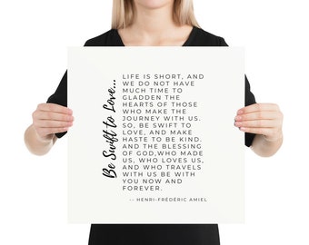 Be Swift to Love