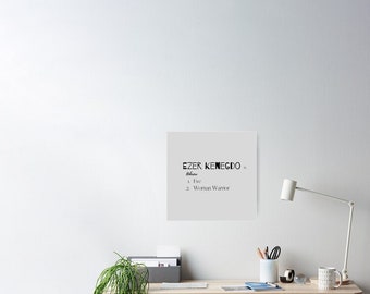 Ezer Kenego, Woman Warrior Typography