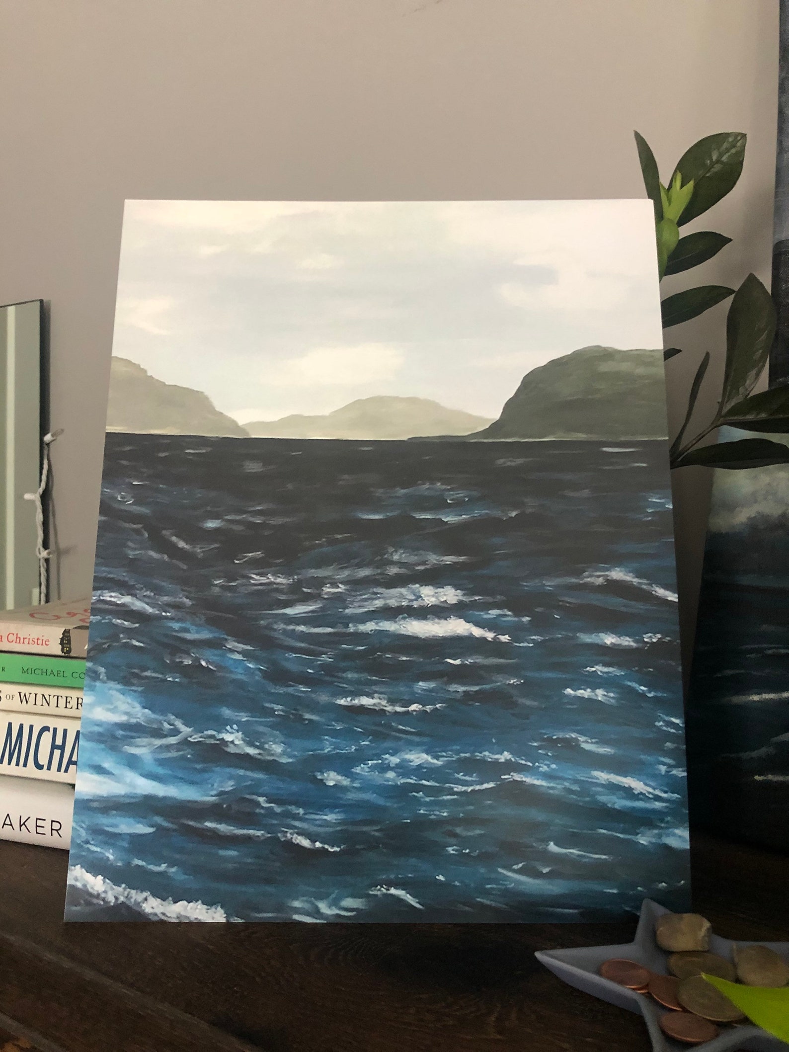 Isle Coasts Painting Print Etsy