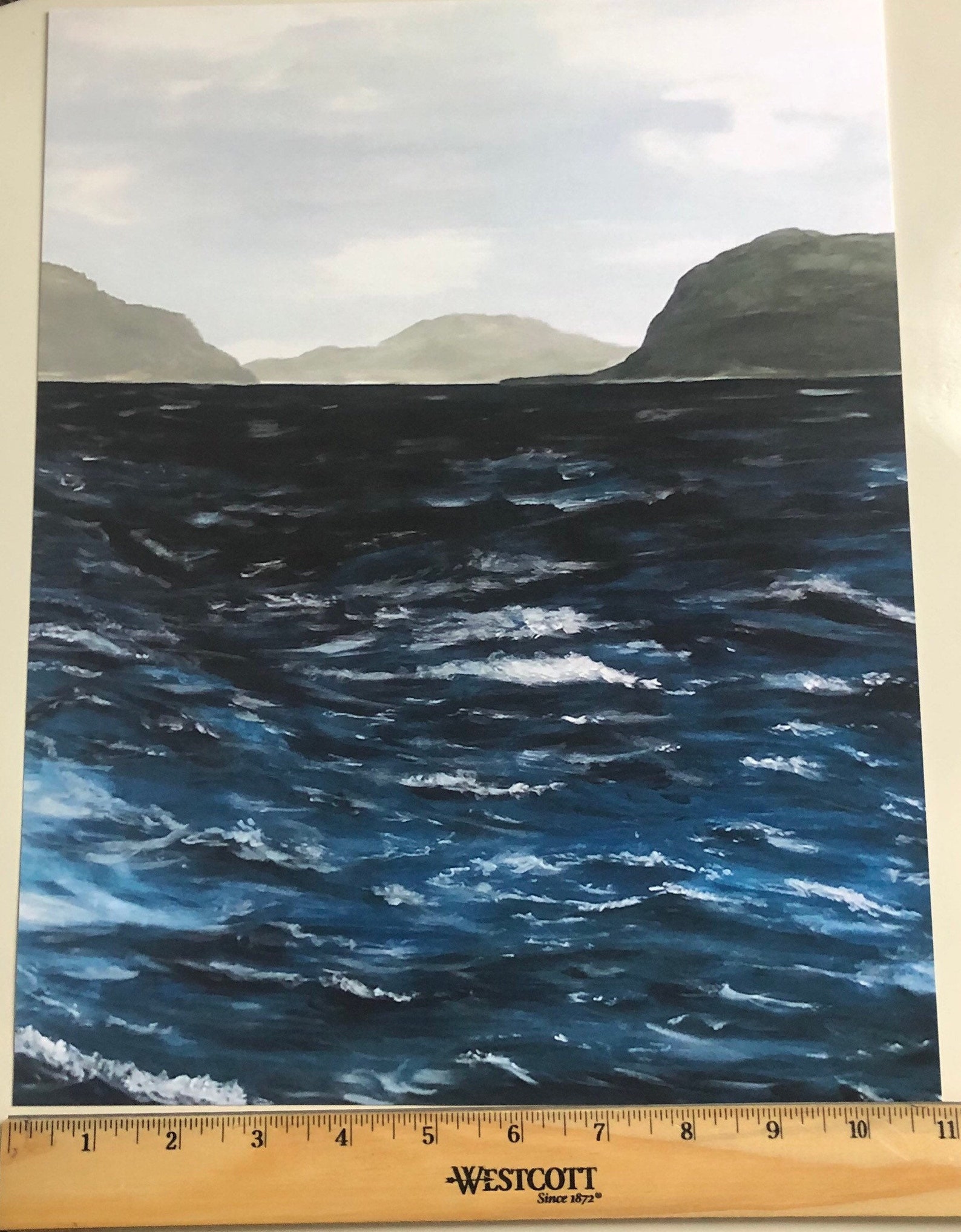 Isle Coasts Painting Print Etsy