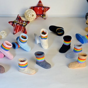 Crochet short boots for Minifee, MSD, BJD 1/4. (For people 14+)