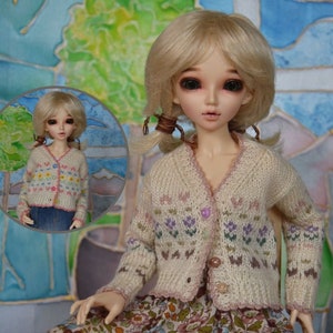 Minifee, slim msd, 1/4 bjd doll short cardigan. (For people 14+)
