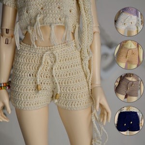 Knitted shorts for minifee, slim Msd, 1/4 bjd doll. (For people 14+)