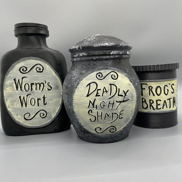 NBC Sally's Potion Ingredient Jars