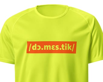 Domestique Cycling Sports Jersey. Bicycle Shirts, Phonetic Spelling, 100% Breathable Polyester (Mesh), Bicycling Circlejerk Humor K03