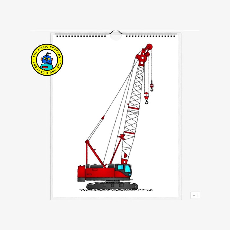 Construction Crane Calendar 20242025. Crawler Crane Driver Operator