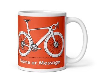 Sir Velo Cycling Mug – Customizable Color – Personalised Cyclist Gift