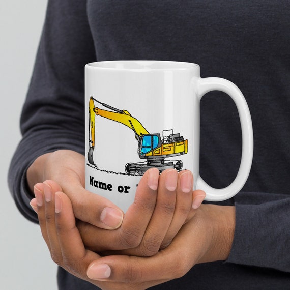Construction Gift Digger Mug Excavator Coffee Mug d899 Excavator