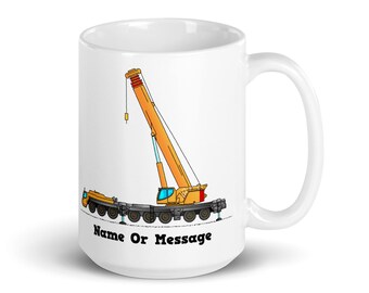 All-Terrain Crane Mug – Construction Worker Gift