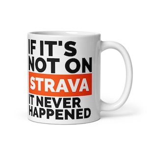 Funny Strava Cyclist Mug: Road, Gravel, MTB Bike Coffee Cup