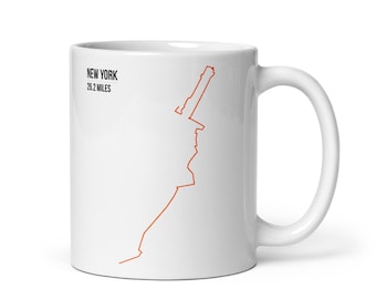 New York 26.2 Miles – Running Route Coffee Mug