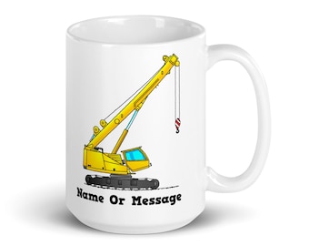 Telescopic Crawler Crane Mug – Construction Worker Gift