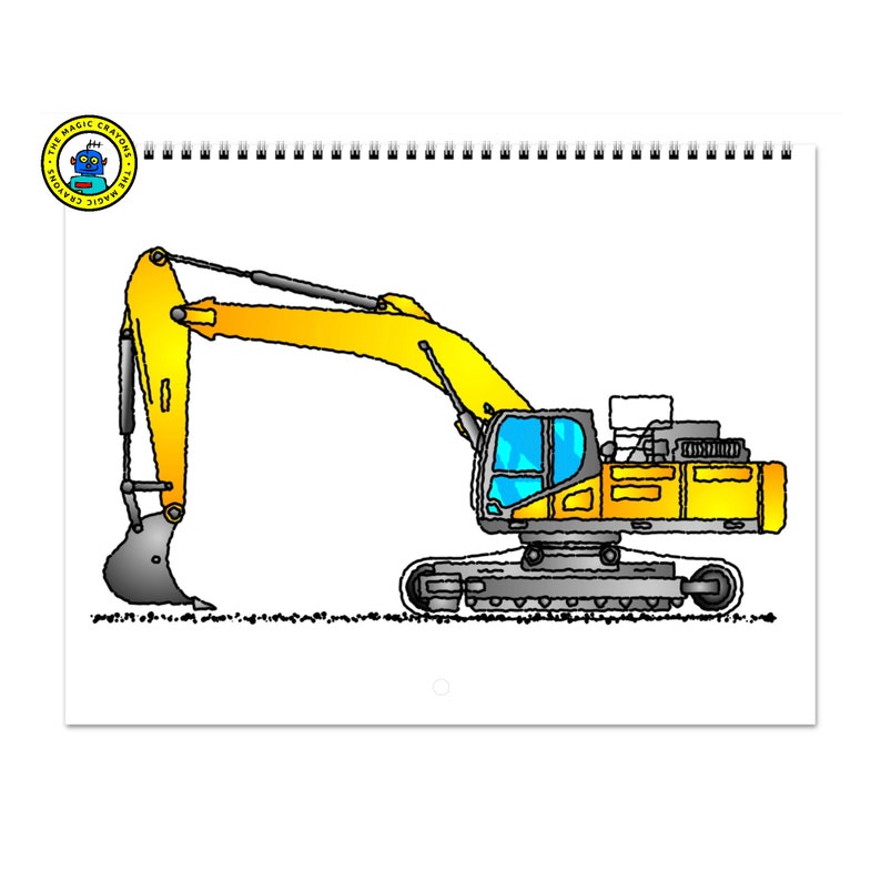 Construction Vehicle Calendar 20242025. Excavator Driver Operator Gift