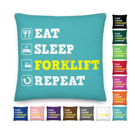 Forklift Truck Pillow Cushion. Personalized Accent Pillows