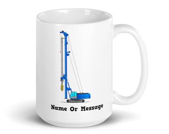 Rotary Drilling Rig Mug – Deep Foundation Machine Gift