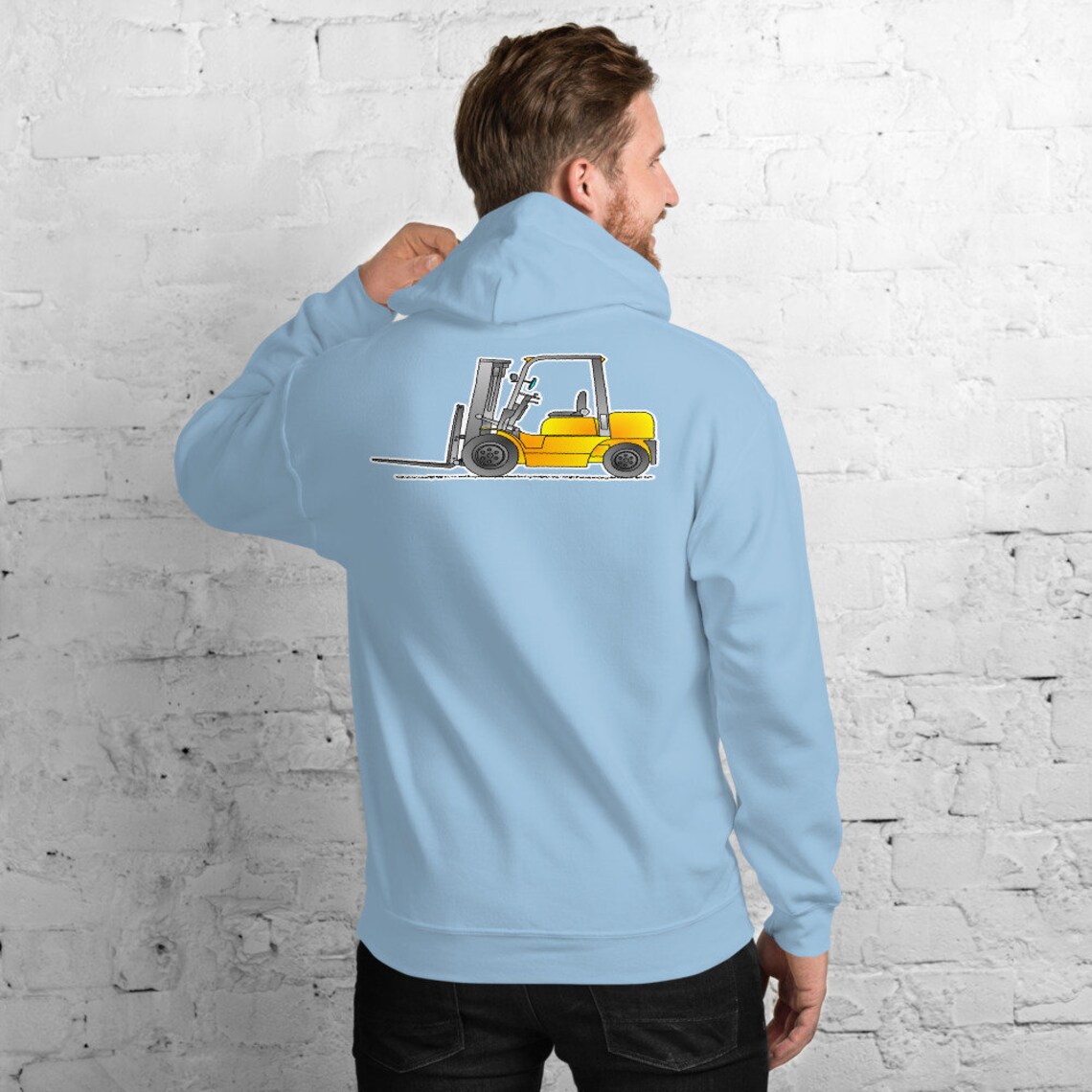Forklift Hoodie Forklift Truck Hoodie Unisex Heavy Blend Etsy