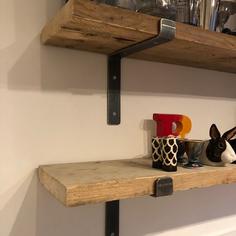Pair Handmade Scaffold Board Shelf Brackets Fitting Kit Etsy UK