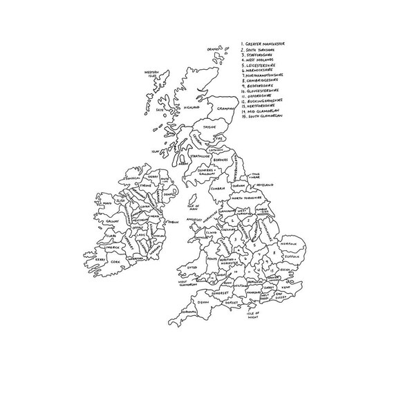 Blank Map Of England Coloring Page Print Color Fun Images