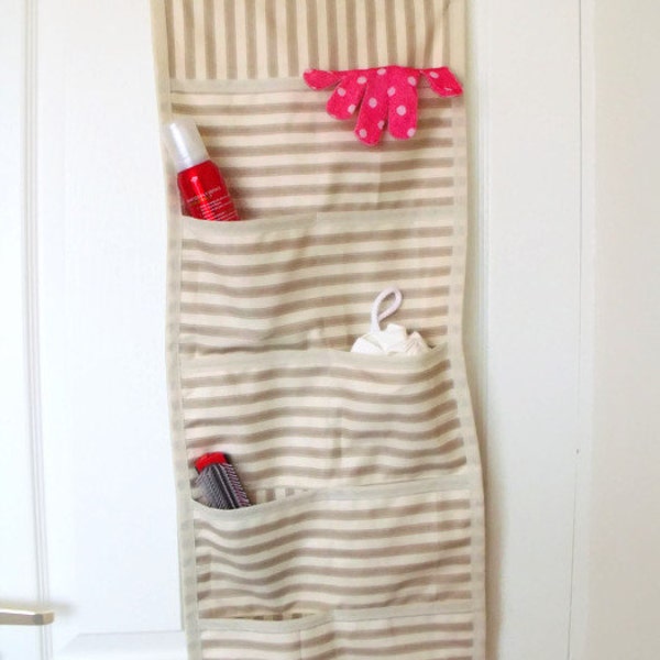 bedroom storage, over door hanger, space saving organizer, large bedroom tidy, fabric hanging pockets, room storage,  wardrobe hanger