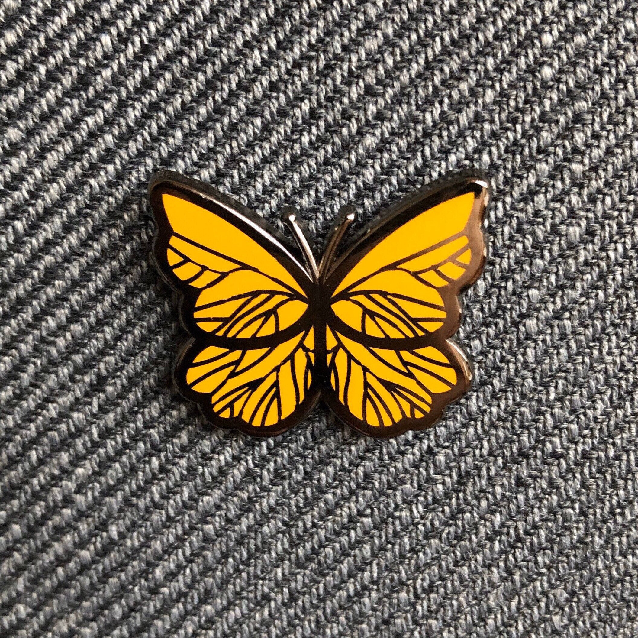 Butterfly Enamel Pin - Etsy