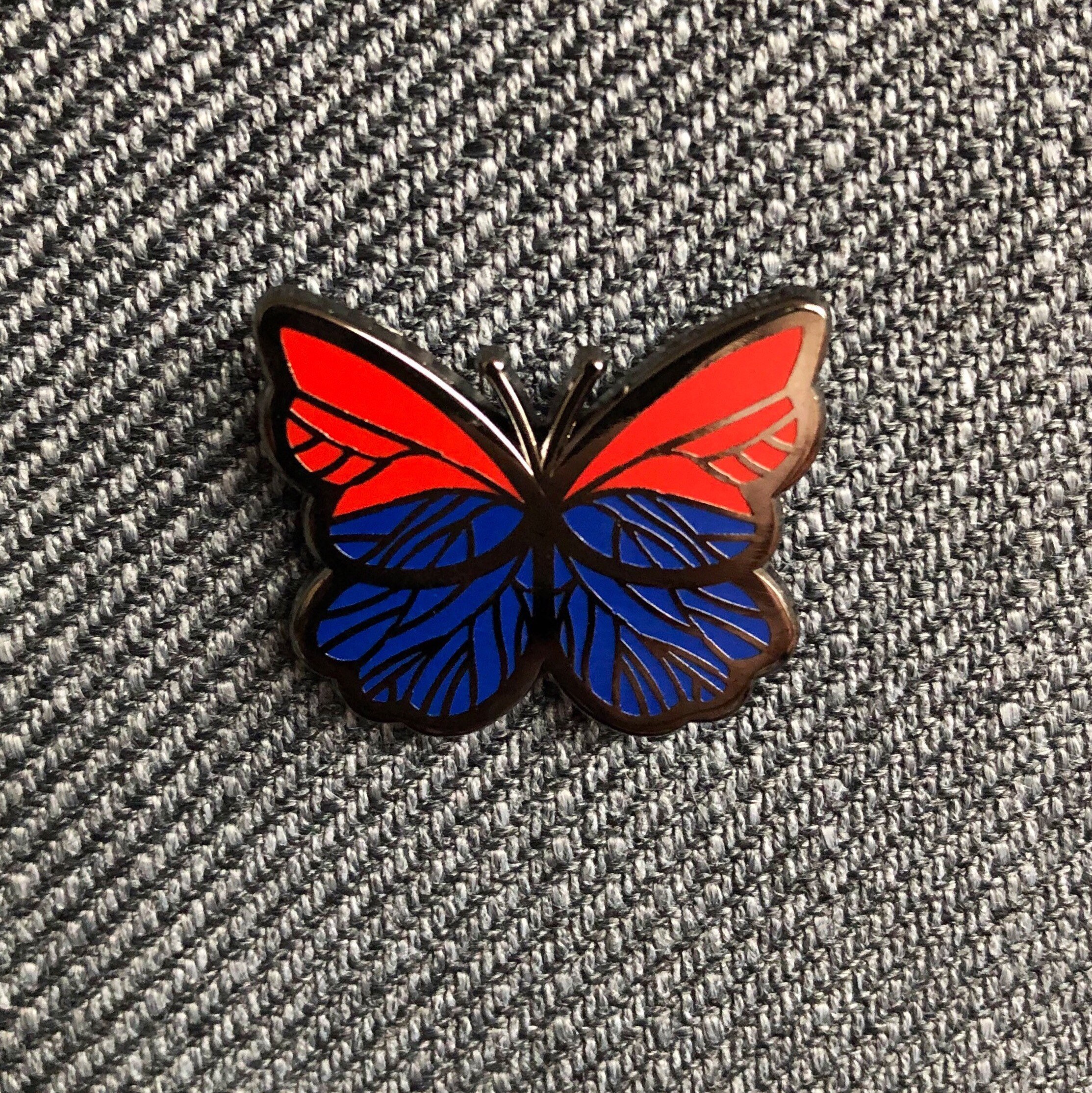 Butterfly Enamel Pin - Etsy