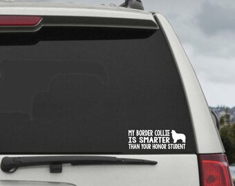 We Herd EweHigh Quality Border Collie Dog Window Decal Sticker