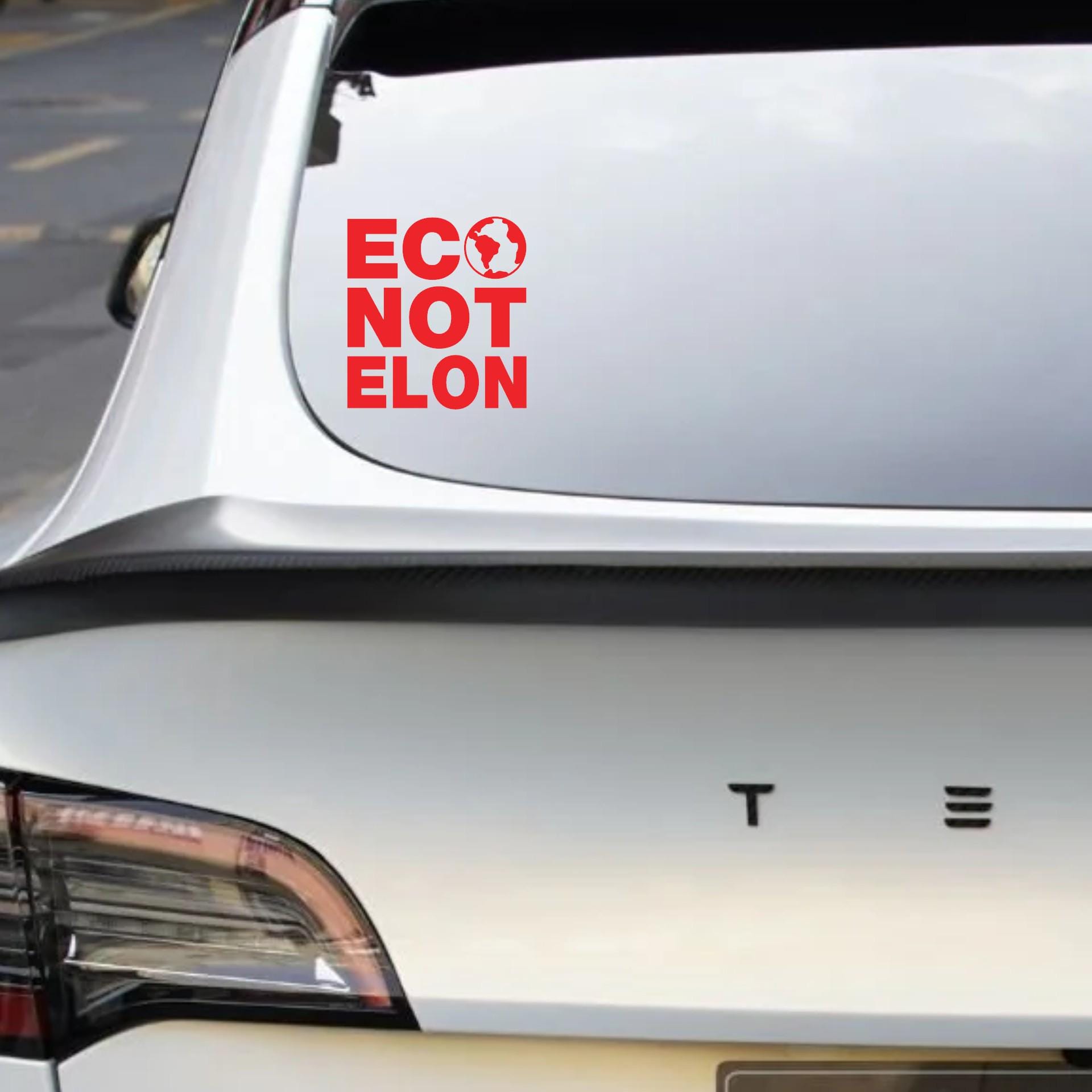 No Elon Eco Not Elon Decal / Car Vinyl Sticker / Anti Elon Bumper Stickers ...