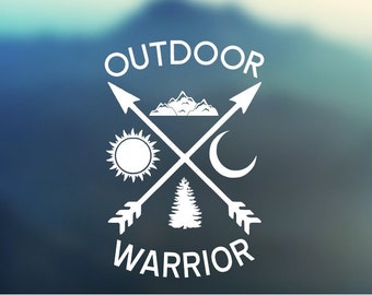 Outdoor Warrior Vinyl Decal - Car Decal - Car Sticker - Laptop Decal - Laptop Sticker