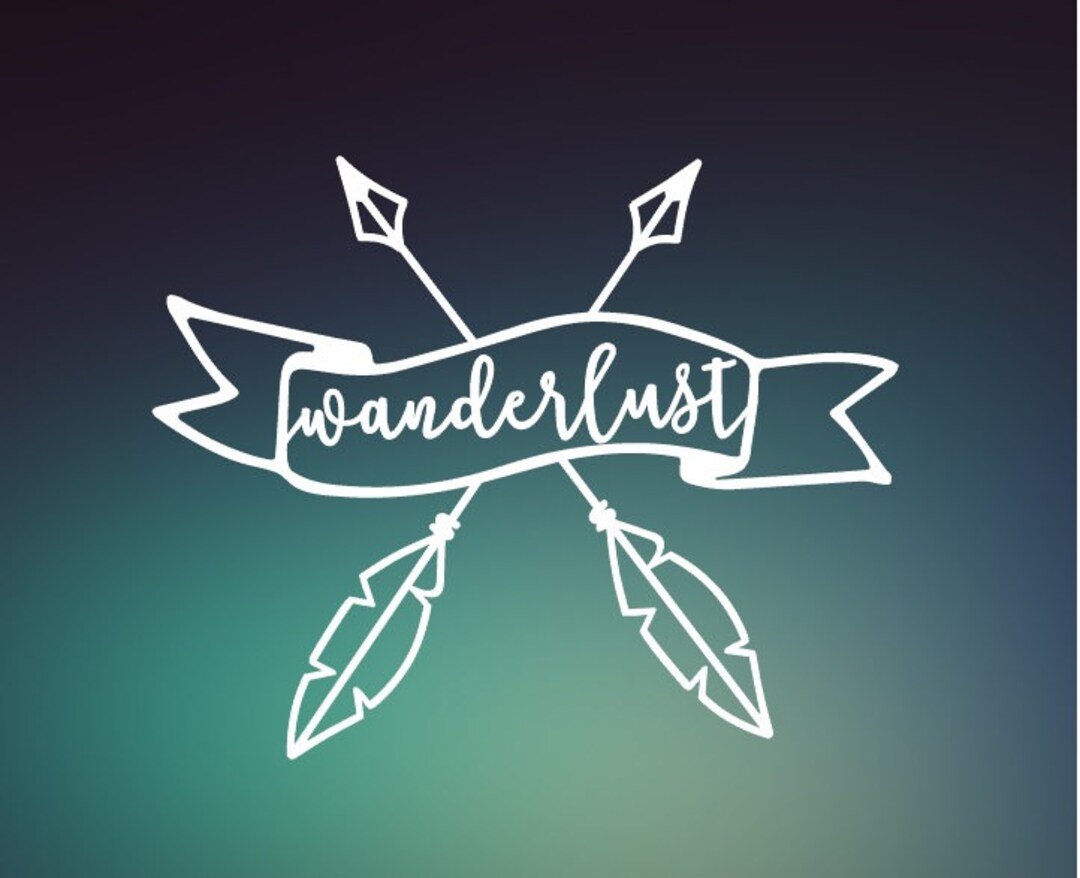Wanderlust Tribal Arrow Vinyl Decal - Car Decal - Car Sticker - Laptop ...