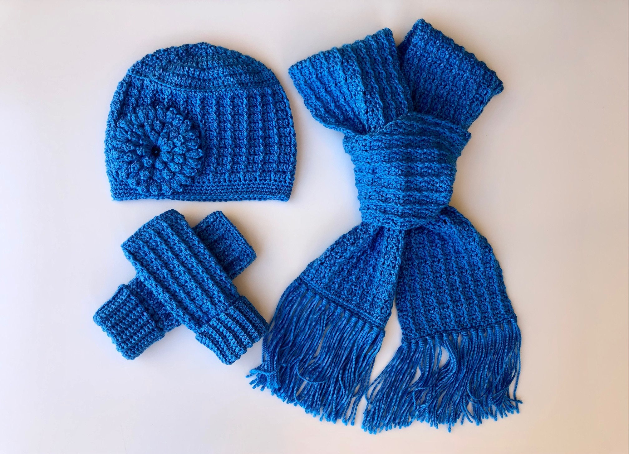 Made to Order/crochet Hat Scarf and 