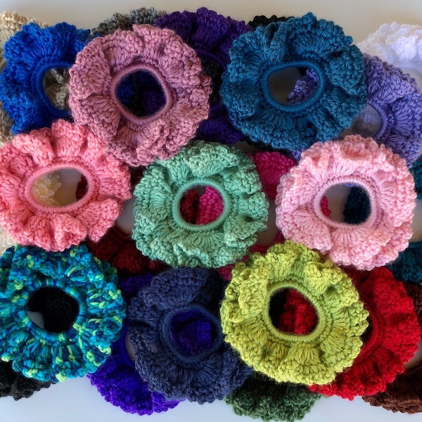 Scrunchies/Color of Your Choice/One (1) Scrunchie/Hair Tie/Mix and Match/Bun/Ponytail Tie/Teen/Adult/Multi Color/Cute/Popular/Made to Order