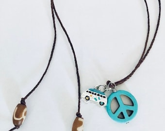 Peace Necklace or Mirror Hanger