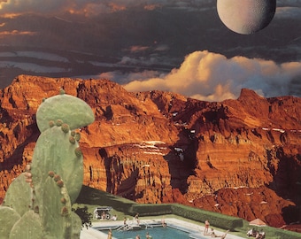 All That's Left – Originaler Vintage-Analog-Collage-Druck