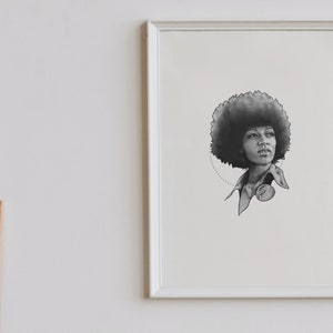 Angela Davis print - Fais Comme Moi - social justice civil rights