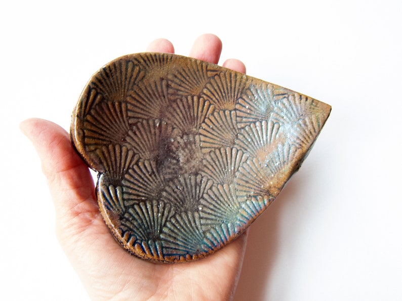 Gold Luster Raku Ceramic Heart Home Decor Barware Dishes With Etsy