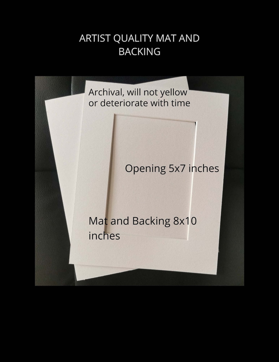 Backing Mat Box Mat, Backing, Mat Kit, Mat for Framing, Framing, Acid Free Mat, Acid ...