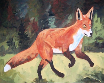 art, artists, fox art, fox artists, foxes, fox paintings, original paintings, original art, canadian art, fox, foxes