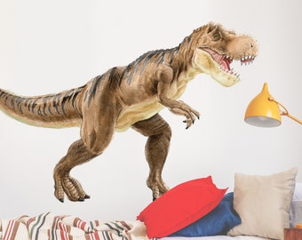 Large Tyrannosaurus Watercolor Wall Decal Sticker-Large T-Rex  Decal for Kids Rooms by Chromantics