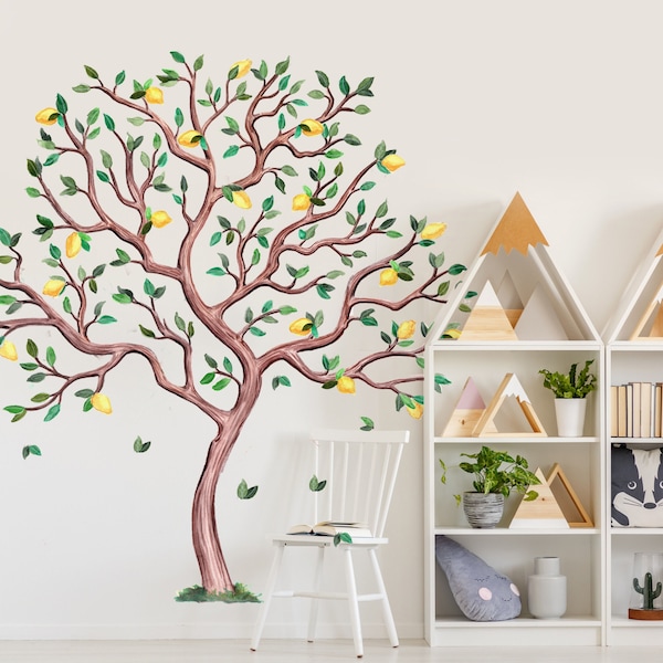 Lemon Wall Decals Etsy