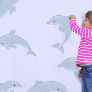 Dolphin Wall Decal Kit- Sealife Wall Decal by Chromantics