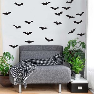 Flying Bats Decal Set -  Kiss Cut Halloween Bat Decal by Chromantics