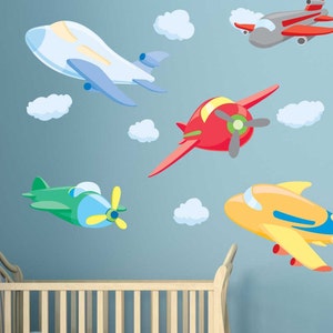Big Sky Plane Adventures Wall Decal Kit - Flugzeug Wandtattoo von Chromantics