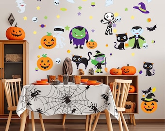 Halloween Kids Wall Decal Bundle: Trick or Treaters, Ghosts, Pumpkins