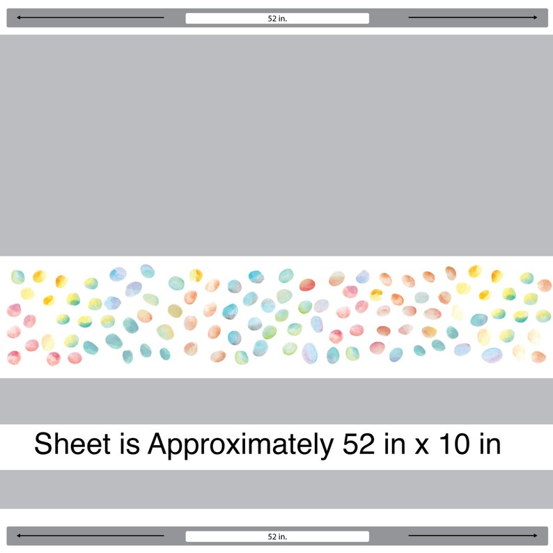 Watercolor Dot Wall Decal Kit Polka Dot Wall Decal by Etsy