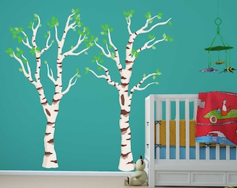 Birch Trees Wall Decal- Nature Wall Decal by Chromantics