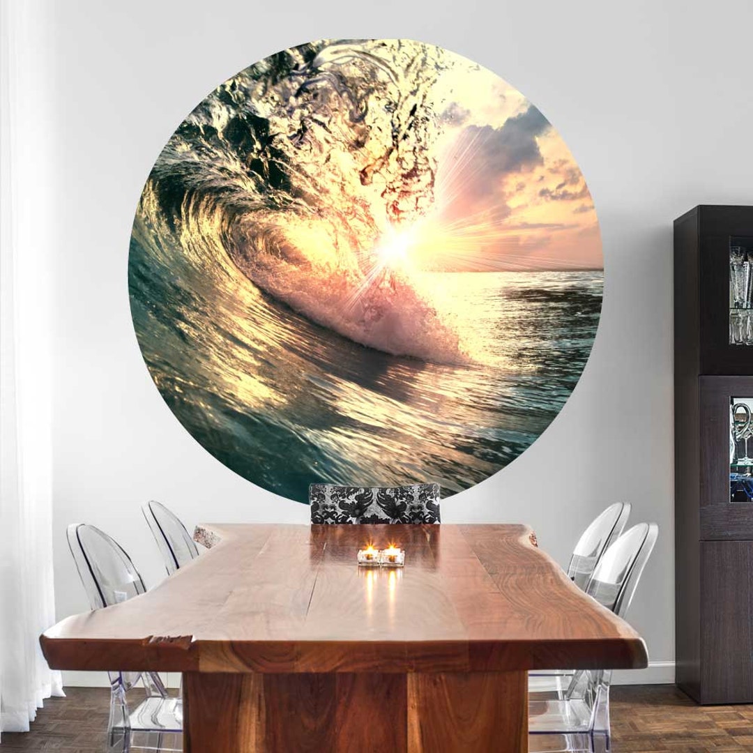 Big Wave Wall Decal Ocean Wall Decal by Chromantics Etsy