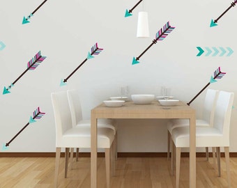 Bright Arrow Wall Decal Kit - Arrow Wall Decal by Chromantics