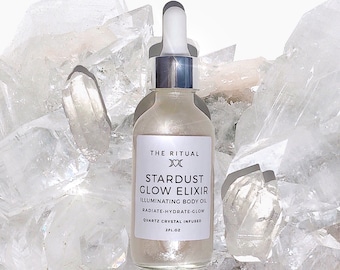 Stardust Glow Elixir Illuminating Body Oil | Summer Glow | Shimmering body oil | Organic body oil | Anti-aging Body oil | skincare